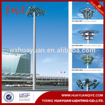 polygonal high mast lighting pole for street, road and square application